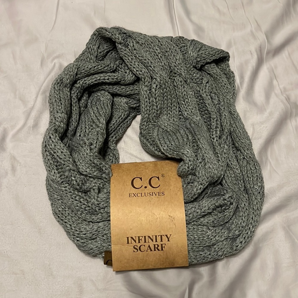 BRAND NEW C.C gray infinity scarf